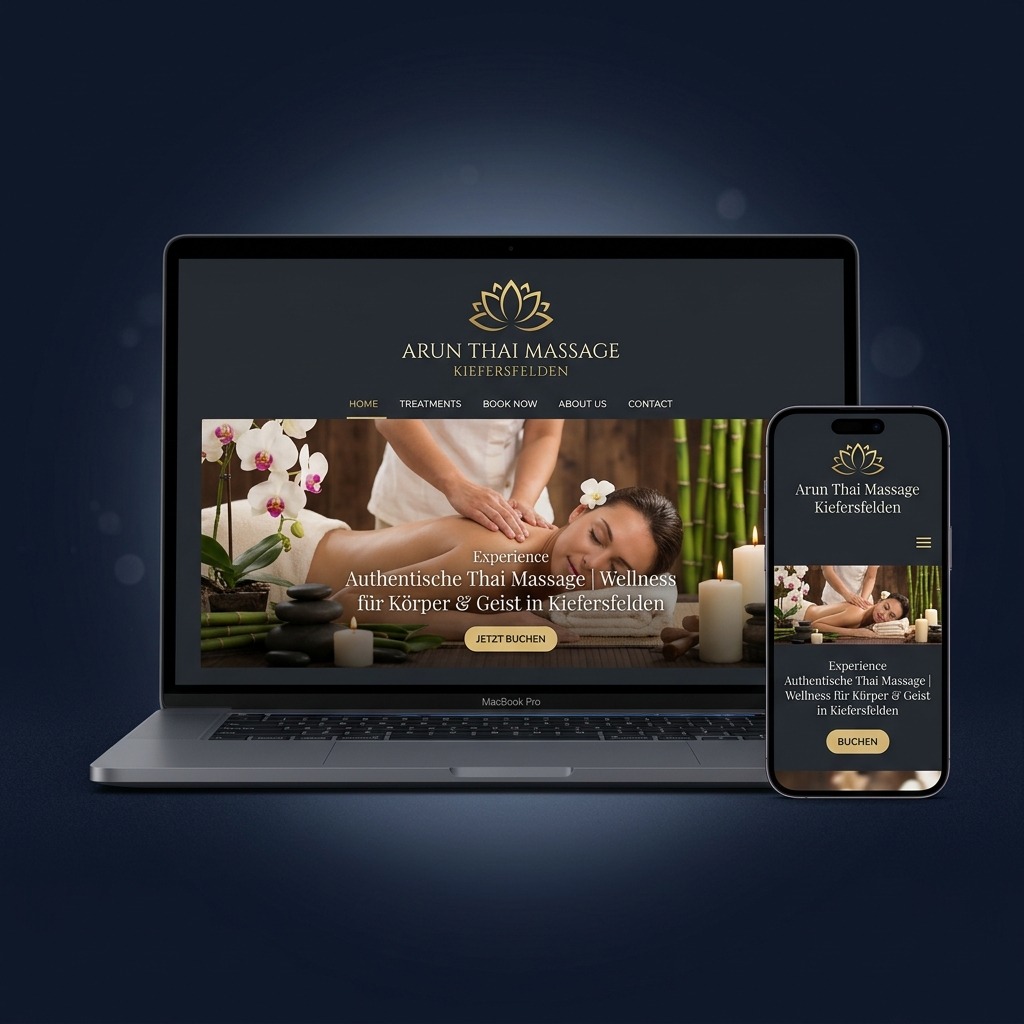 Arun Thai Massage Website Kiefersfelden – von innDigital